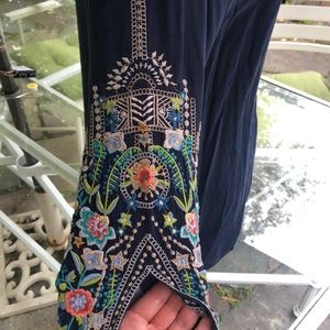 Beautiful! Navy Johnny Was Nina Blouse